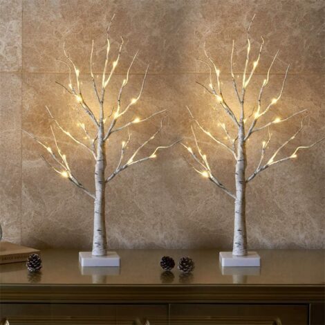 Eambrite Twig Tree Lights: Photo Display, Battery Operated Tabletop Decoration (60cm/2ft)