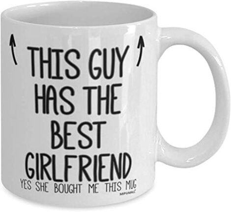 MIPOMALL Boyfriends Mug – Perfect Valentines Gift for Him – Best Girlfriend, Birthday & Christmas Present