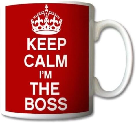 Boss Mug: Retro Gift for the Calm and Confident