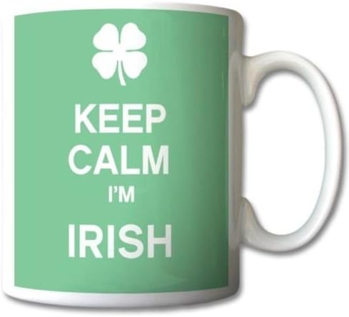 Keep Calm I'm Irish Green Mug Cup Gift Retro