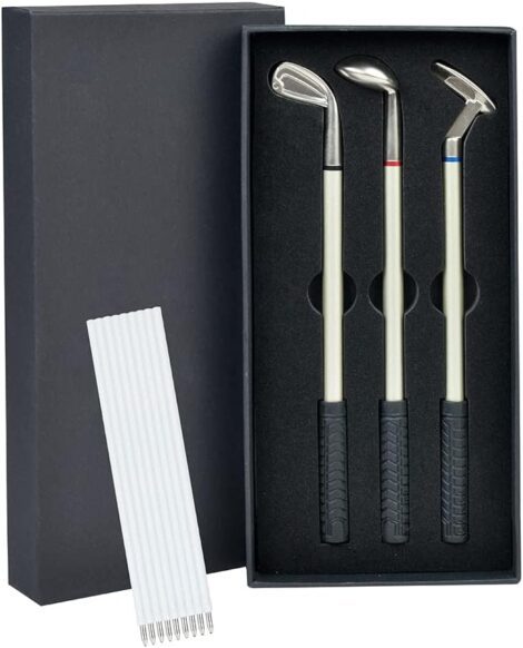 Ainkedin Golf Ballpoint Pen – Unique Presents for Men, including Dad, with Desk Gadgets for All Occasions.