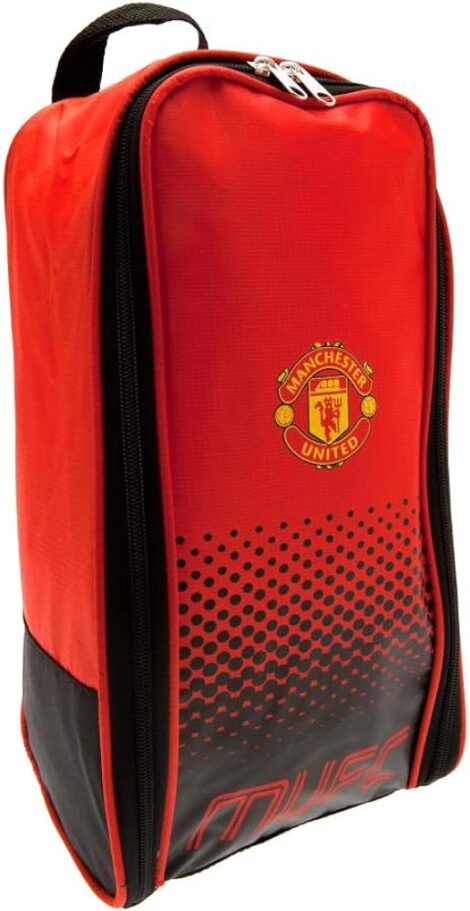 Manchester United Football Shoe Bag in Red, 16x10x36cm.