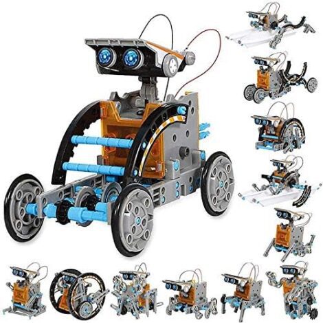 Sillbird 12-in-1 Education Solar Robot – DIY Building Science Kit for Kids, Age 8-12