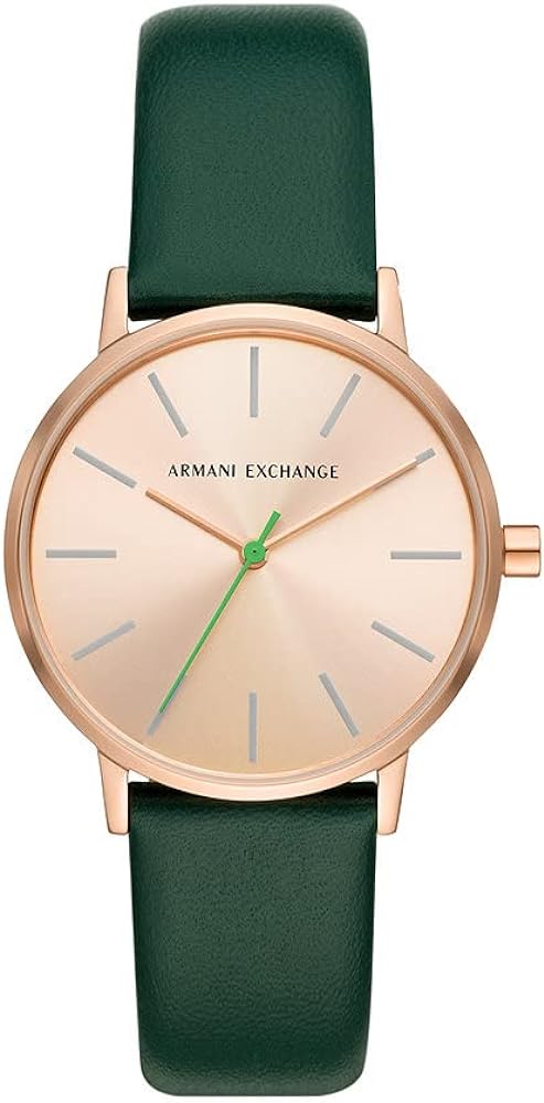 Armani Exchange Three-Hand Stainless Steel Women's Watch, 36mm Case Size, Stainless Steel or Leather Strap