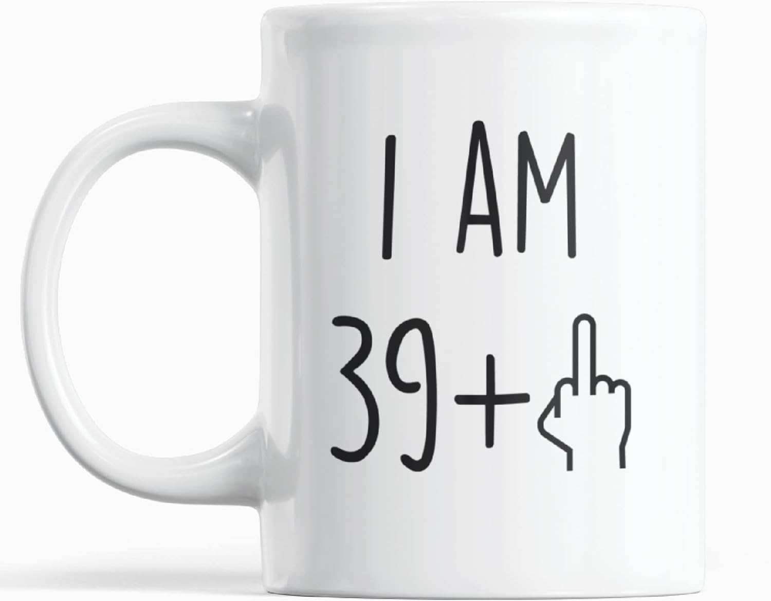 EletyueRob Funny 40th Birthday Gift for Women and Men Turning 40 Years Old Happy Bday Coffee Mug Gag Party Cup Idea as a Joke Celebration Best Forty Adult Birthday Presents