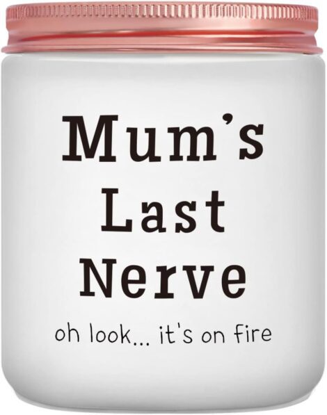 Mum Gifts from Daughter/Son – Funny, Scented Lavender Candle for Mum on Special Occasions.