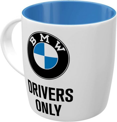 BMW Drivers Only Ceramic Mug by Nostalgic Art, 43051