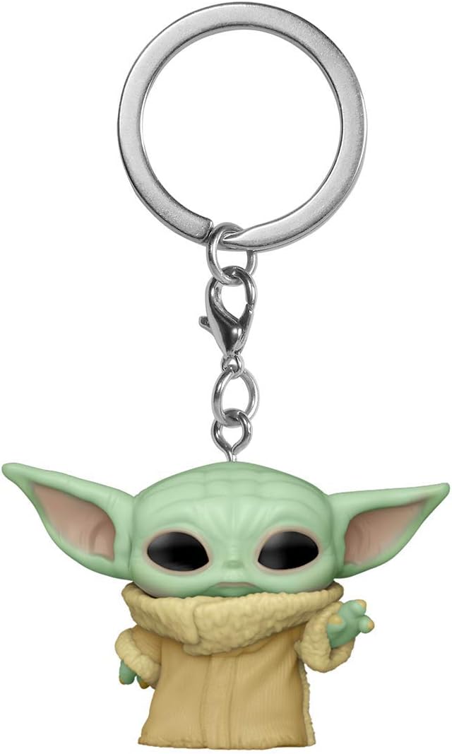 Funko POP! Keychain: Star Wars: the Mandalorian - Grogu (the Child, Baby Yoda) Novelty Keyring - Collectable Mini Figure - Stocking Filler - Gift Idea - Official Merchandise - TV Fans