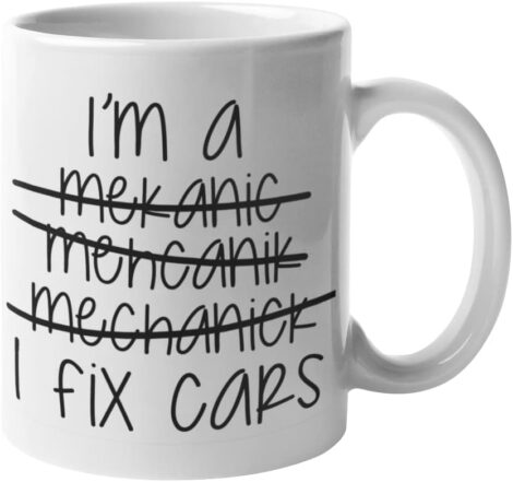 McMug – Mechanic’s Magic Mug for Fixing Cars.