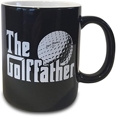 verytea The Golf Father Black Mug Cup