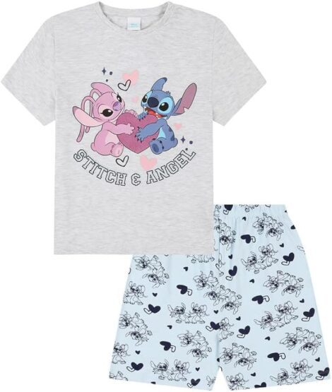 Disney Stitch & Angel Girls PJ Set