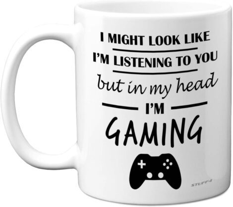 Head Gaming Mug – Gamer Gifts for Men and Women, Girls and Boys