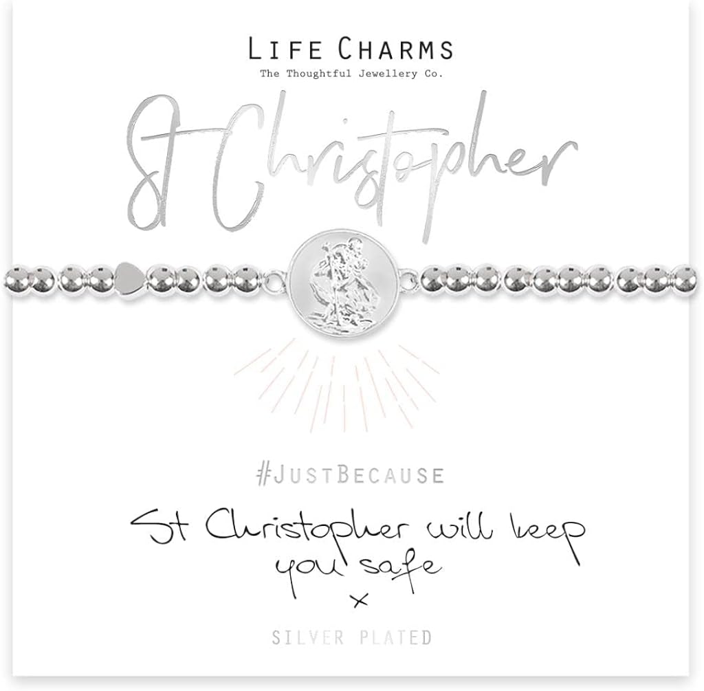 Life Charms St Christopher Will Keep You Safe Bracelet