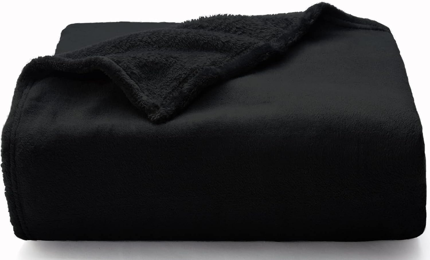 WAVVE Fleece Blanket King Size XXL Black 90" x 100" - Fluffy Soft Warm Versatile Extra Large Throw Blanket for Bed/Sofa/Couch, 270x230 cm