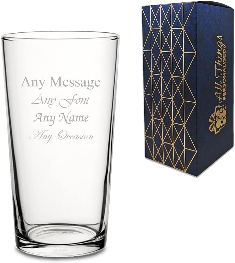 Personalised Engraved Perfect Pint Glass Wedding Birthday Usher Gift Best Man