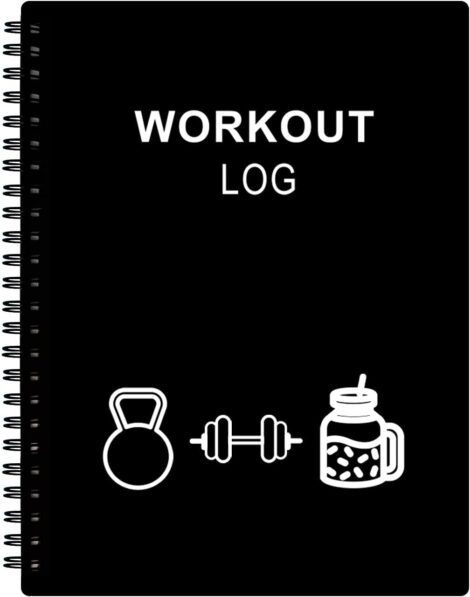 A5 Fitness Planner/Journal for Women & Men – Track Weight Loss, Workout Goals, Health & Wellness Daily