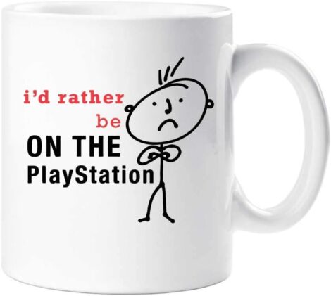 Men’s Playstation Mug Cup – Ideal Gift for Dad, Husband, or Friend – 60 Second Makeover Limited.