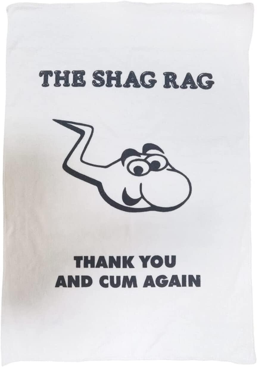 The Shag Rag Gift Idea Present for Him Girlfriend Boyfriend Dad Men Man Her Wife Birthday Card wrapper Unusual April Fools Secret Santa 40th 50th 60th 21st Rude Mens Ladies For Him Her Boss