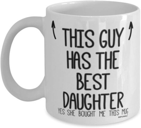 Father’s Day and birthday coffee mug with a heartwarming message from daughter – wm7415.