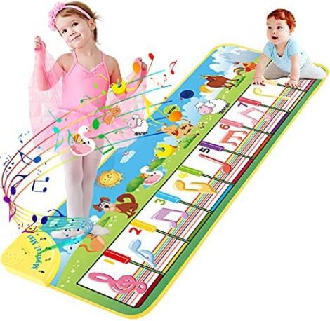 Piano Dance Mat for Kids – Multi-Function Musical Toy with Animal Sounds and Record Playback