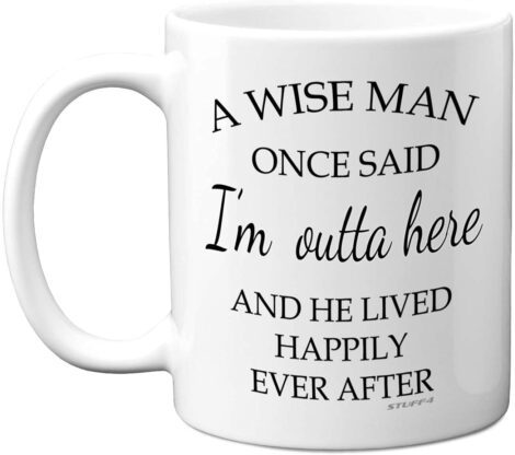 Retirement Gifts for Men: Wise Man Mug, Funny 11oz Coffee Mugs – Perfect Leaving & Birthday Present