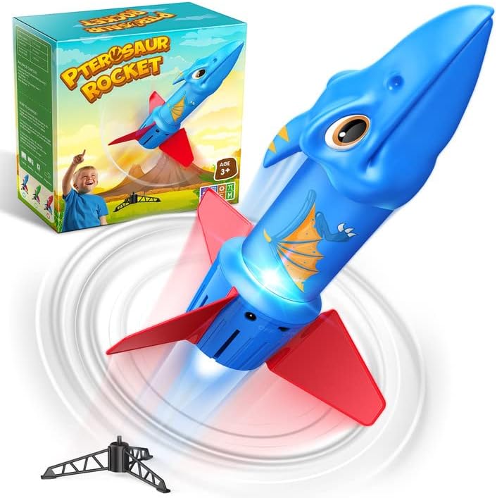 Dislocati Toys for 5-10 Year Old Boys, Rocket Toy Launcher for Kids Outdoor Toys Dinosaur Toys for Boys Toys Age 5 6 7 8 9 10 11 Years Old Boys Girls Gifts Kids Garden Toys Gifts for 5 6 Year Old Boys