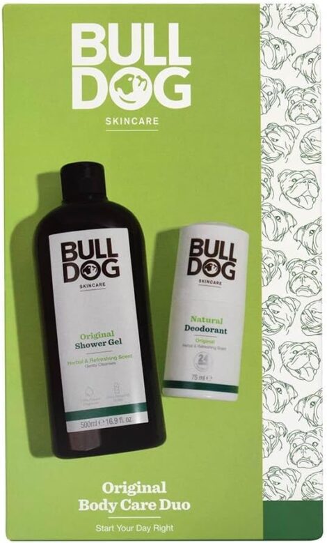 Bulldog Men’s Christmas Gift Set: Original Body Care Duo.