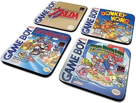 4-Pack of Multi-Color Nintendo CSP0022 Coasters