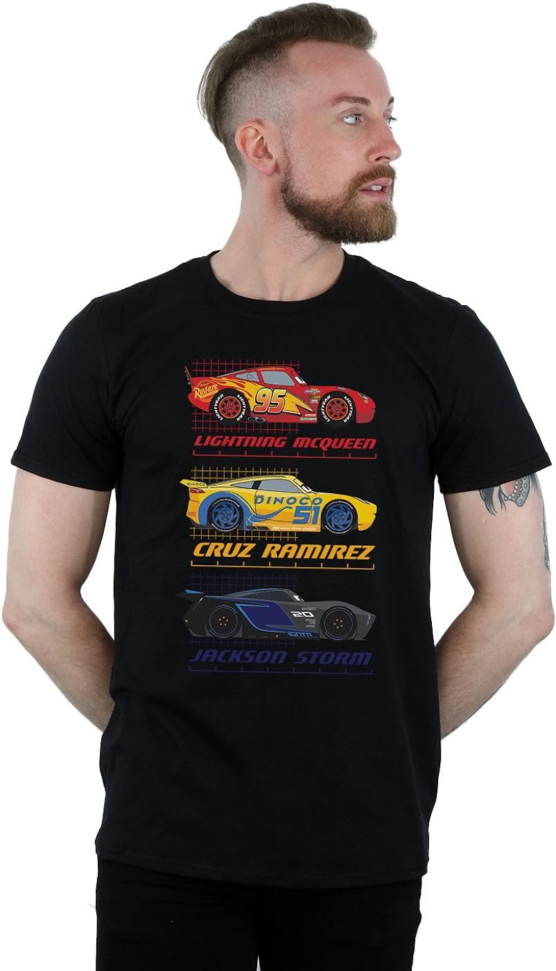 Disney Men's Cars Racer Profile T-Shirt