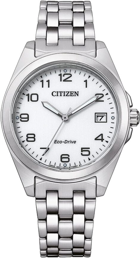 Citizen Women’s Eco-Drive Watch – Stainless Steel Strap (EO1210-83A)