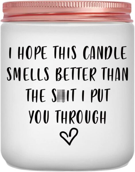 Women’s Scented Candle Gift Collection: Apology, Birthday, Christmas – for Mum, Wife, Sister, Friends.