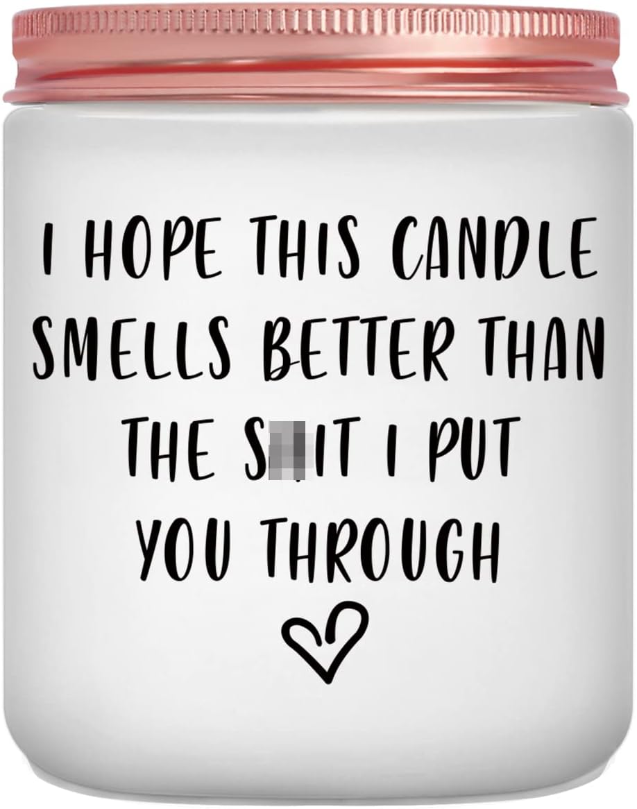 Scented Candle Gifts for Women, Mum, Her - I'm Sorry I Love You Gifts, Funny Apology, Birthday, Christmas Gifts for Women, Mum, Granny, Wife, Girlfriend, Friends, BFF, Best Friends, Sister