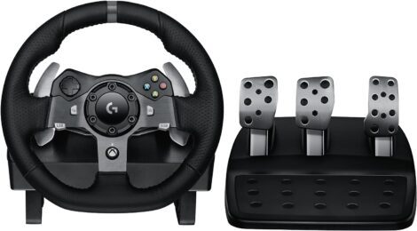 Logitech G920 Racing Wheel and Pedals for Xbox, PC, Mac – Black