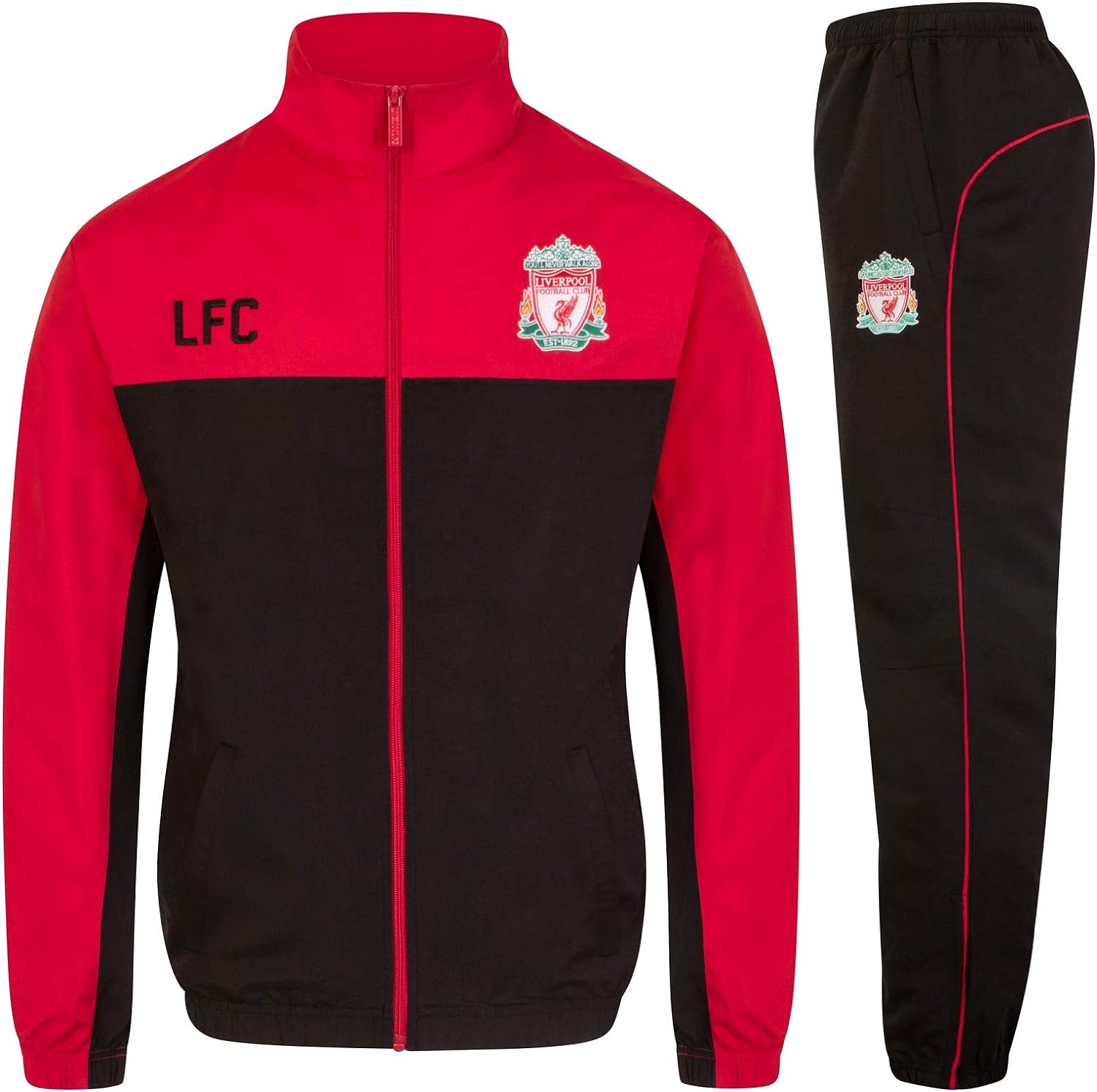 Liverpool FC Mens Tracksuit Jacket & Pants Set Official Football Gift