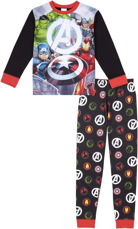 Official Marvel Avengers Pyjamas for Boys, Ages 4-12, Official Kid’s Merchandise