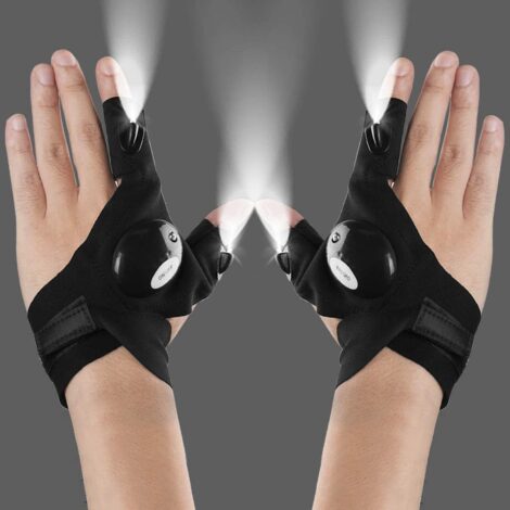 Light Up Gloves for Outdoor Activities, Fishing, Camping, Hiking – Ideal Tools Gift for DIY Enthusiasts