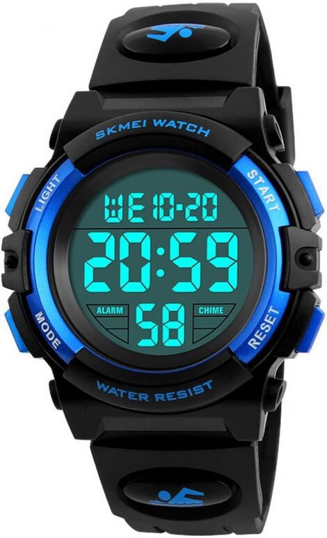 WONOLO Kids Watch: Sporty Waterproof Analog Chronograph for Boys (Ages 6-15), Silicone Band.