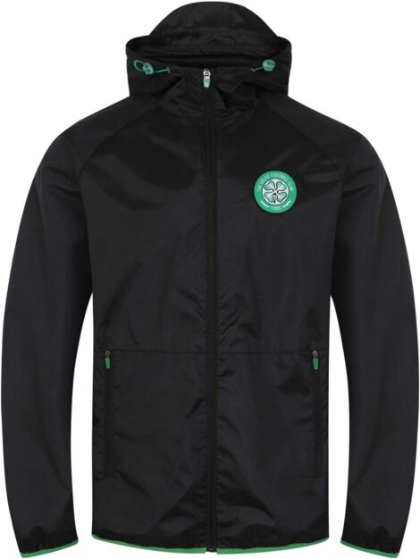 Official Celtic FC Men’s Shower Windbreaker Jacket – A Football Gift.