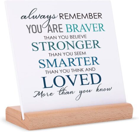 Women’s Gifts: Inspiring Quotes & Thank You Cards, Acrylic Plaque, Cheer Up & Farewell Presents