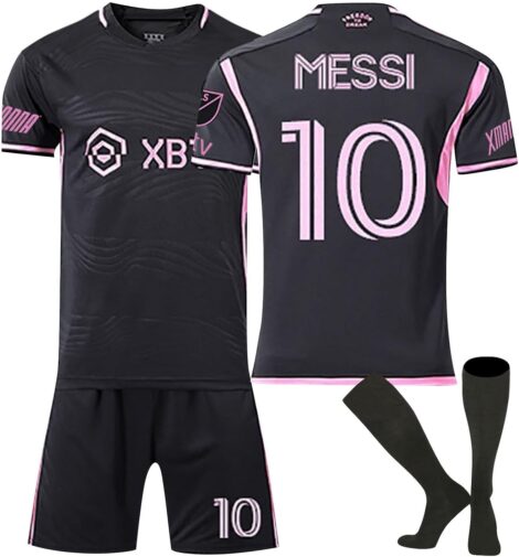 Kids and men’s #10 Football Kit – Home match Jersey, Tracksuit, Shirts, Shorts, and Socks.