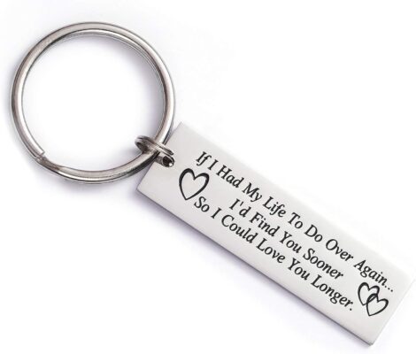 LParkin Love Keyring for Boyfriend and Girlfriend: Find You Sooner, Love You Longer