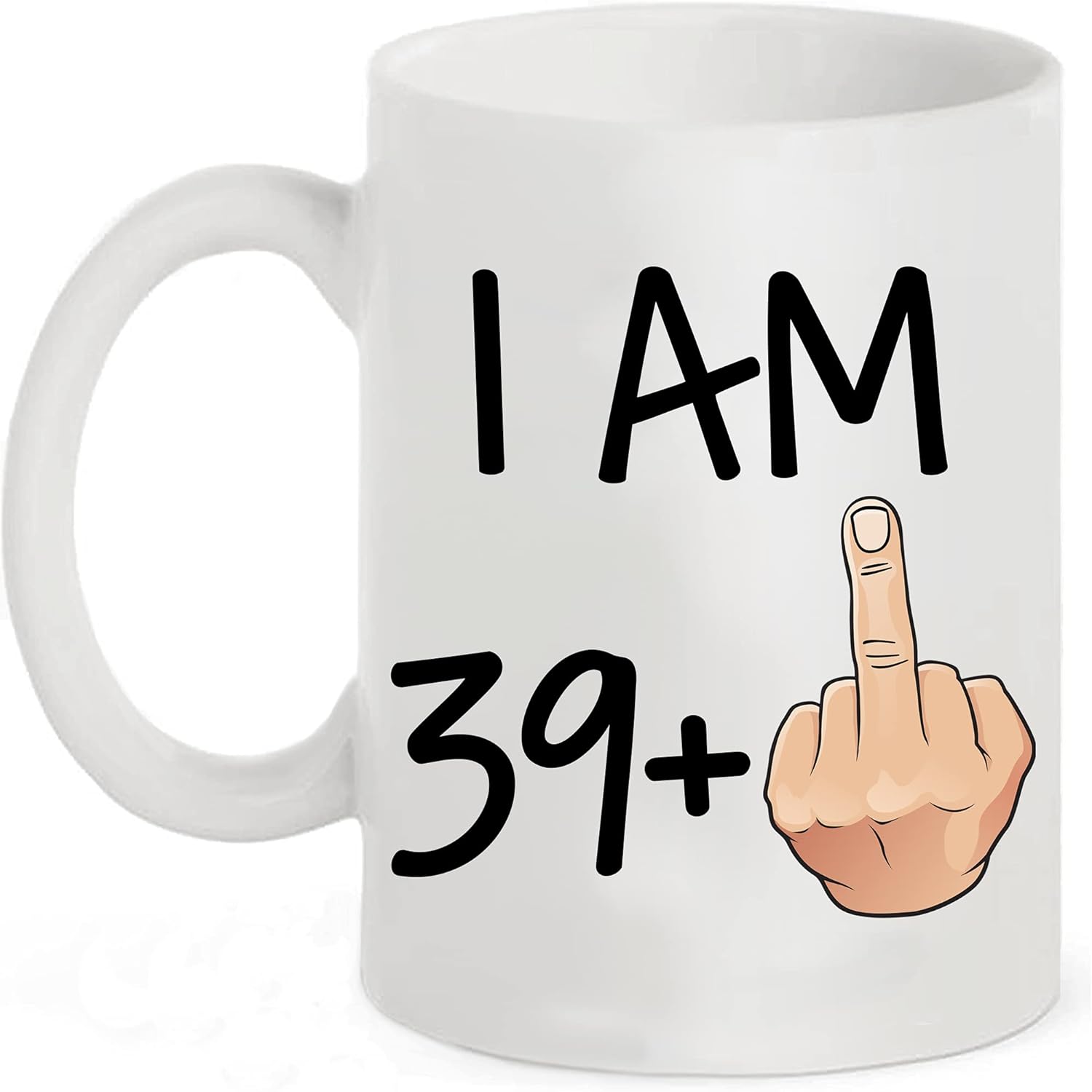 Funny 40th Birthday Gift idea, 11 oz Coffee Mug for Men and Women Turning 40 Years Old as a Joke Birthday Celebration Cup, Dishwasher and Microwave friendly. Best Gift for Mum, dad, Teacher or anyone