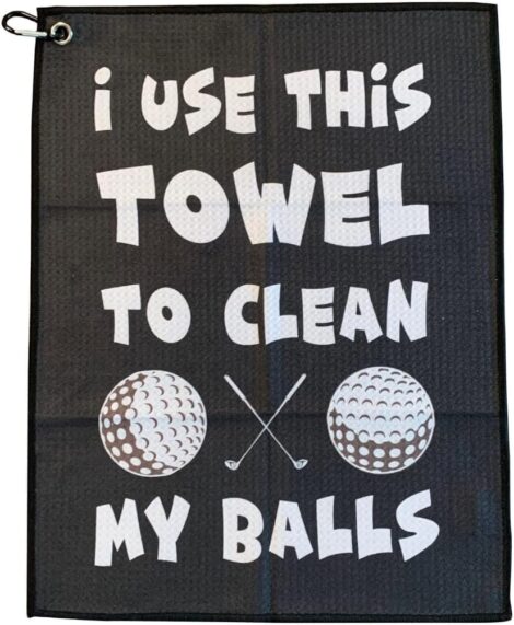 Funny Golf Towel with Clip for Golf Bag – SHANKITGOLF