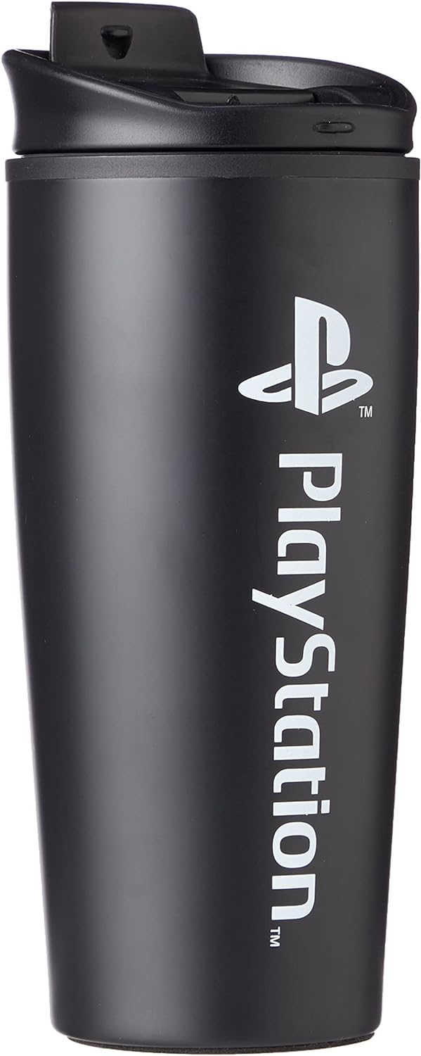 Pyramid International MTM25993 Playstation (Onyx) Metal Travel Mug, 16 oz , Black