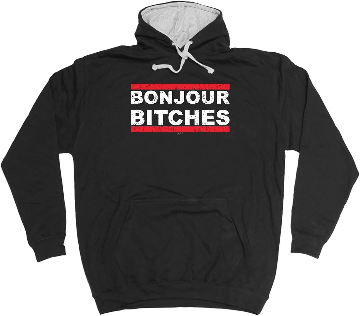 Funny Novelty Hoodie - Bonjour Btches Hoody Jumper Clothing