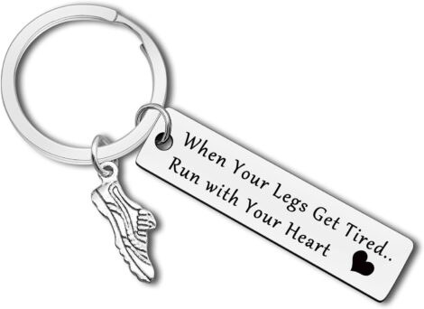Keyring gift for runners, inspiring and encouraging, perfect for birthdays and Christmas.