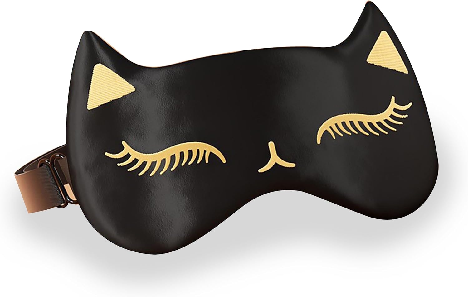 Drizzle Cat Eye Mask Natural Silk Sleep Mask Smooth and Soft Eye Covers for Sleeping