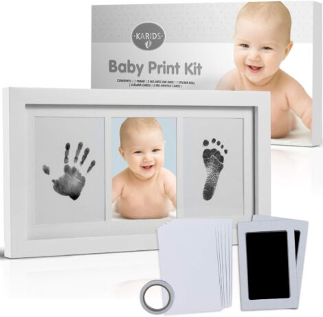 Karids Baby Hand and Foot Impression Kit in Gift Box for Newborns – Ideal Shower Gift