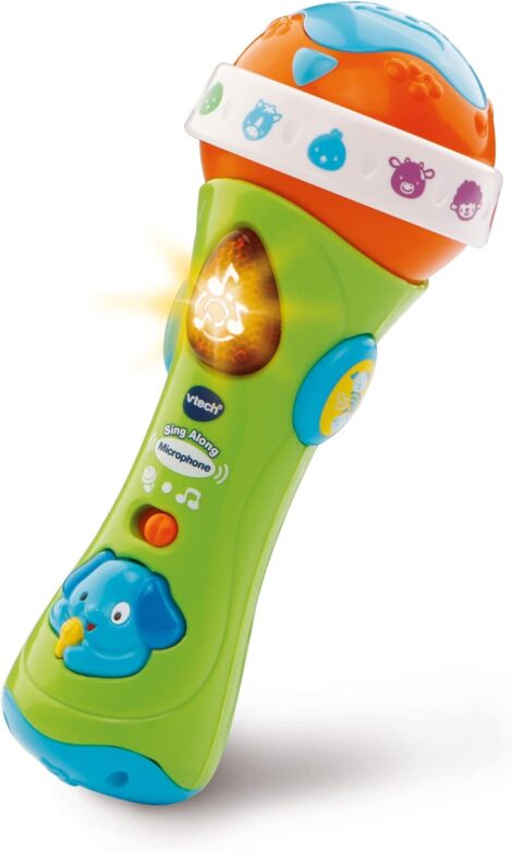 VTech Sing Along Mic for Kids | Toddler Toy with Voice Effect and Animal Sounds | Educational Toys 1-3 Years | 78763