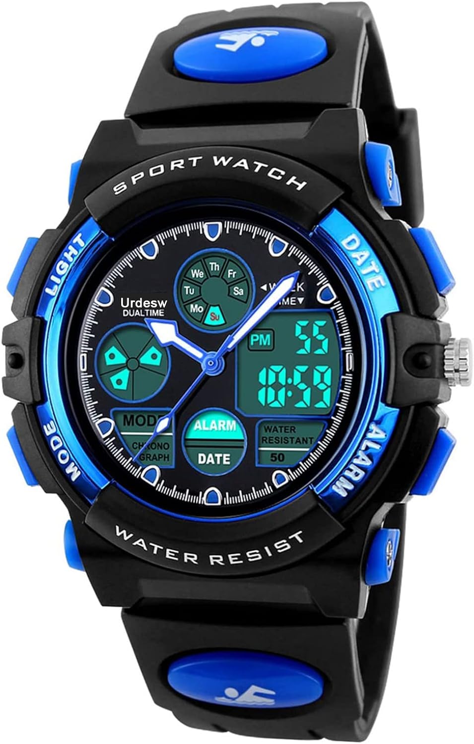 Urdesw Kid Watch for 6-12 Year Old Boys, Kids Sports Digital Watch Unique Gifts for Teenager Age 6-15 Electronic Toys for Kids Age 6-15 Year Old Girl Gifts Birthday Presents Toddler Watch New